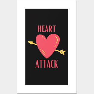 heart attack Posters and Art